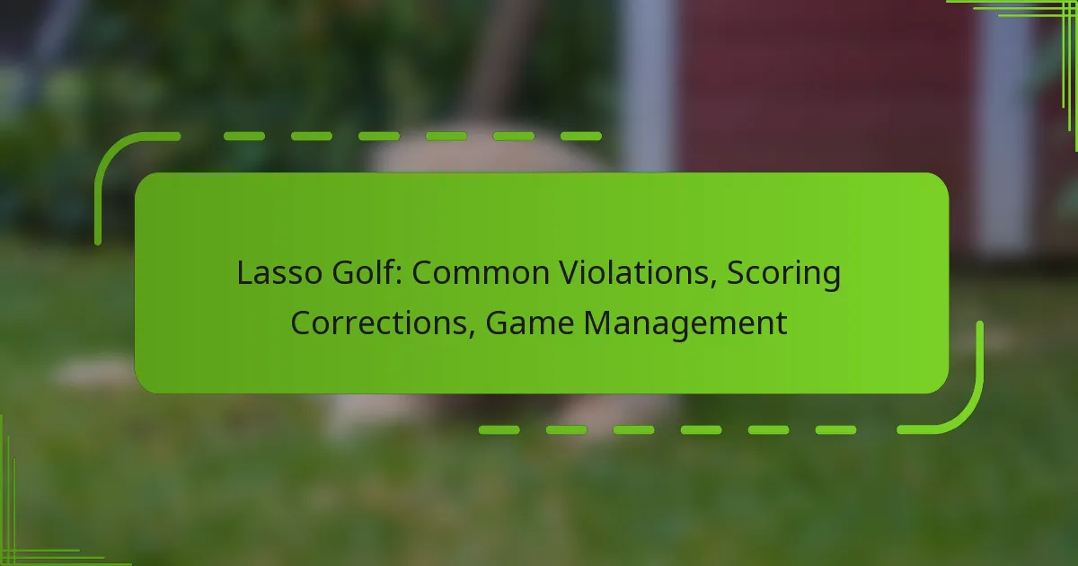 Lasso Golf: Common Violations, Scoring Corrections, Game Management